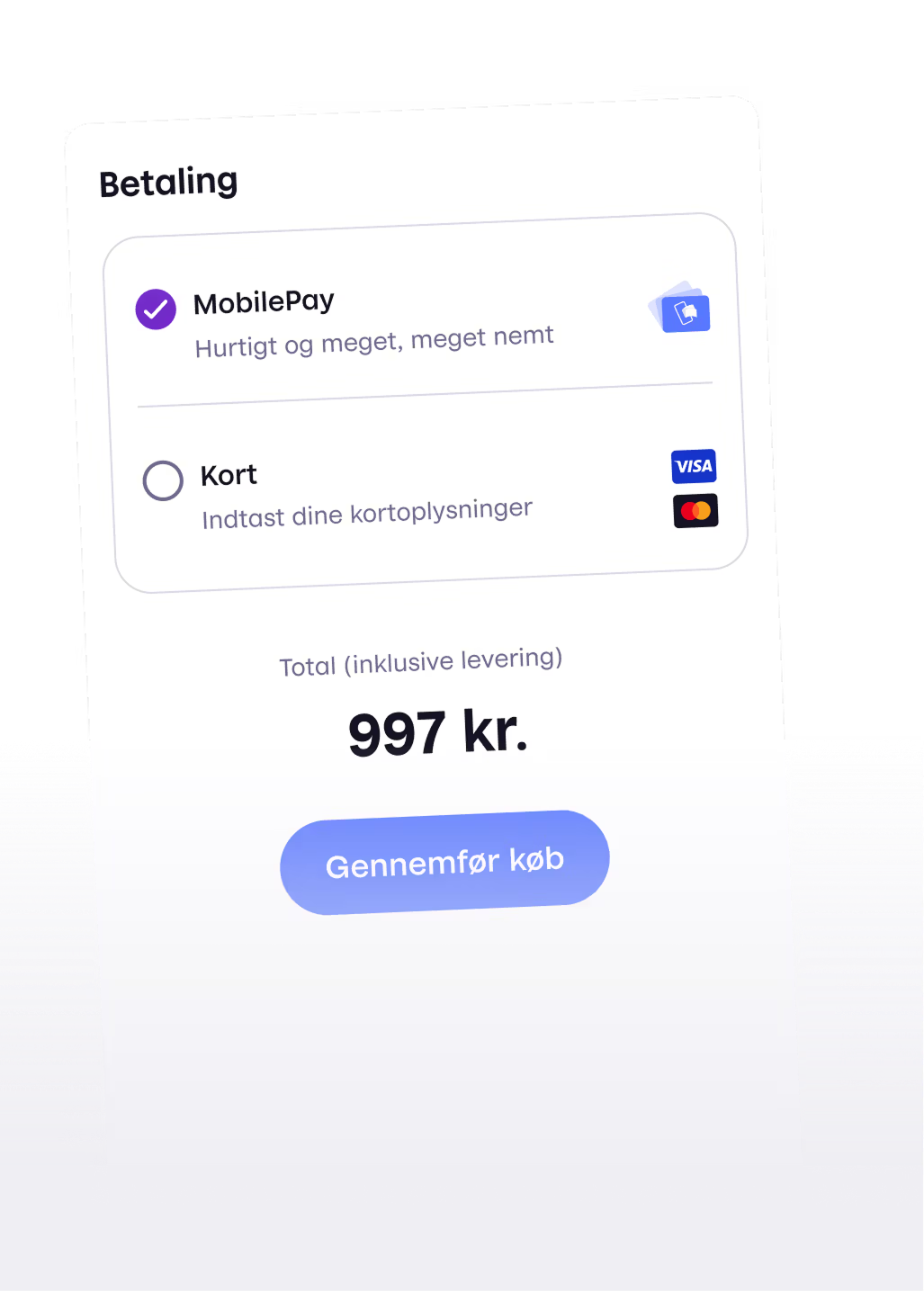 Checkout in MobilePay