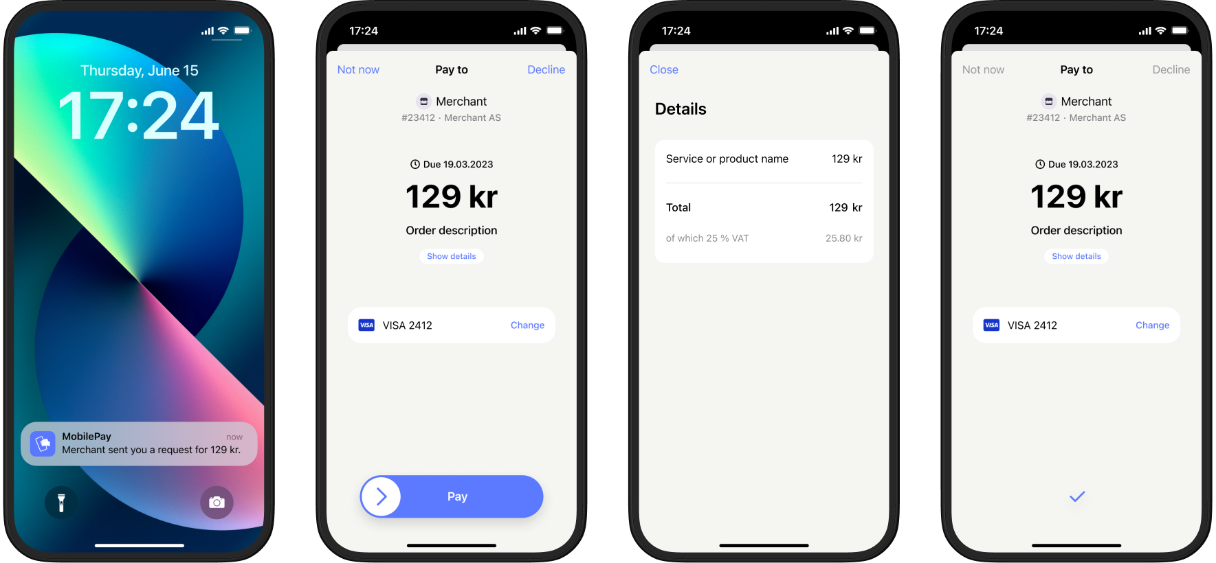 MobilePay payment setting URL