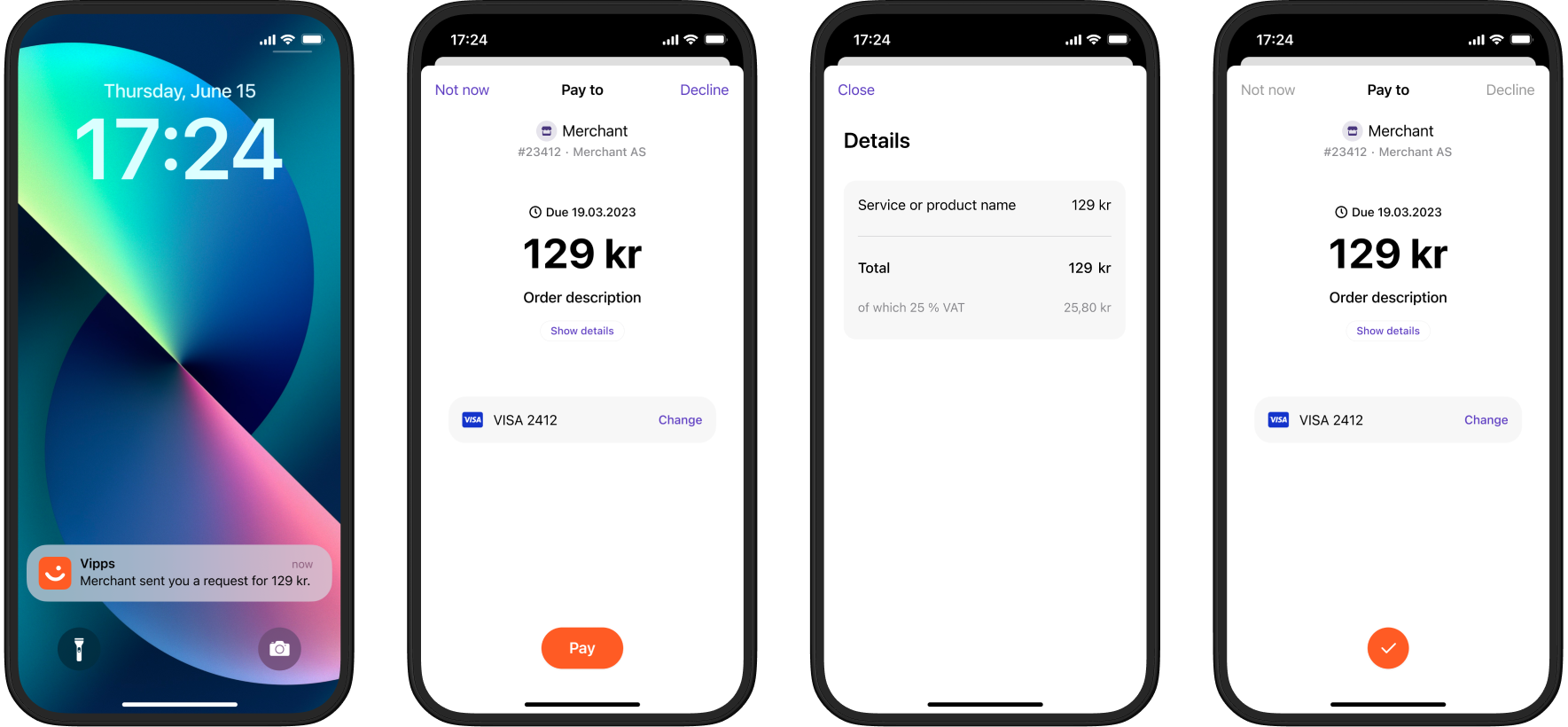 MobilePay payment setting URL