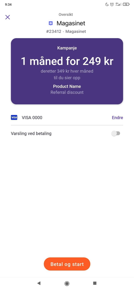 Drafted agreement with referral discount for one month