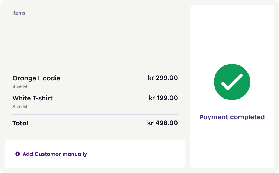 POS - register the payment