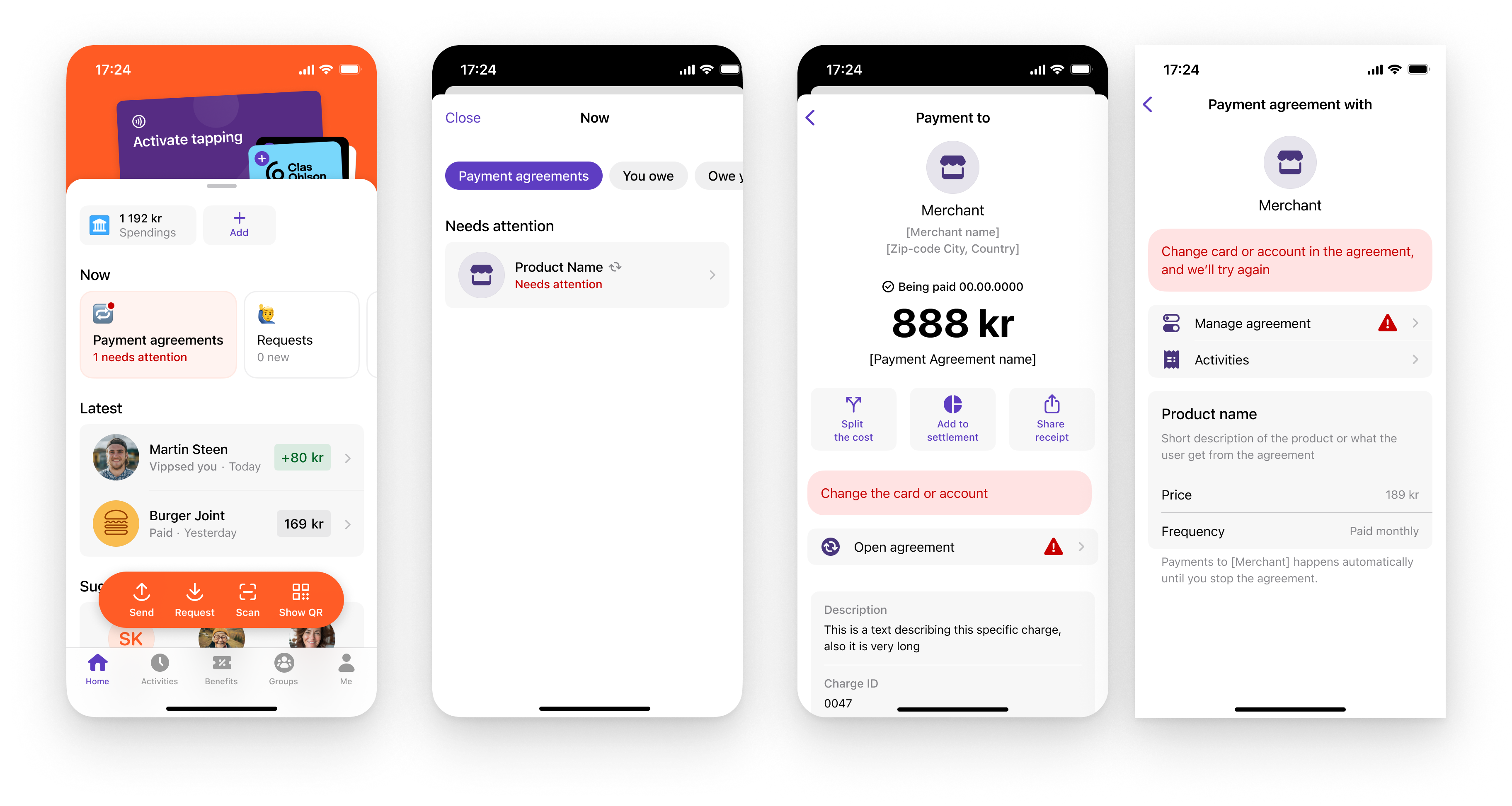 Recurring charge failure in Vipps